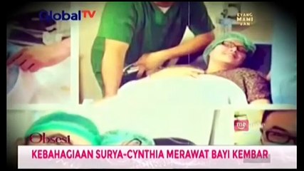 Serunya Pasangan Surya Saputra dan Cynthia Lamusu Merawat Sendiri Si Kembar