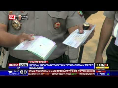 Ratusan Polisi Disebar di Wilayah Rawan Teroris