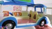 Peppa pig the Bus picnic toys for childrens Свинка Пеппа с семьей и друзьями на пикнике - автобус