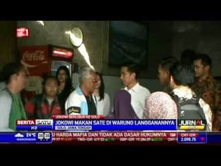 Jokowi Makan Sate Kambing di Warung Langganan