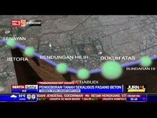 Beginilah Pengeboran Tanah Proyek MRT Jakarta