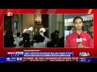 Prosesi Misa Kamis Putih di Gereja Katedral