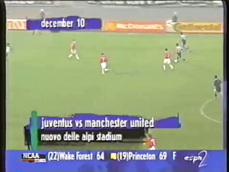 10.12.1997 - 1997-1998 UEFA Champions League Group B Matchday 6 Juventus 1-0 Manchester United