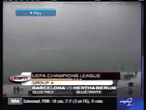 23.11.1999 - 1999-2000 UEFA Champions League 2nd Group Round Group A Matchday 1 Hertha BSC Berlin 1-1 Barcelona