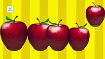 Finger Family Apple Family Nursery Rhyme | 3D Finger Family Song | Daddy Finger Rhymes For Children