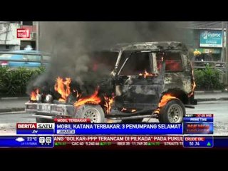 Mobil Katana Terbakar, 3 Penumpang Selamat