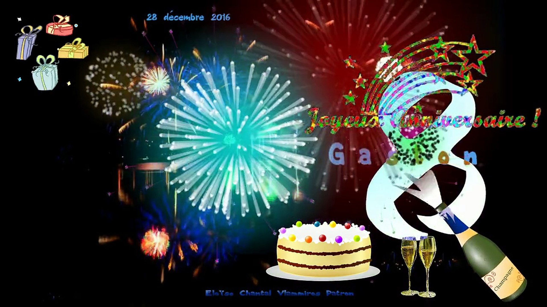 Joyeux Anniversaire Mon Ami Gaston Michel Cassez En Ce 28 Decembre 16 Pour Feter Avec Bonheur Tes 85 Ans Video Dailymotion