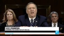 US - Nominee for Director of the CIA Mike Pompeo testifies before Senate amid growing tensions