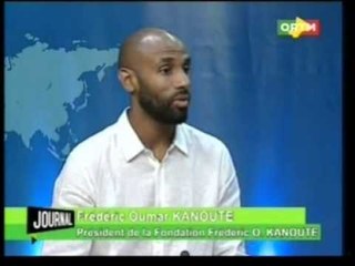 Frédéric Kanouté l'ancien Internationale Malien sur le plateau de l'Ortm.