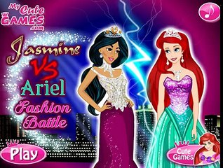 Jasmine Vs Ariel Fashion Battle | Best Game for Little Girls - Baby Games To Play
