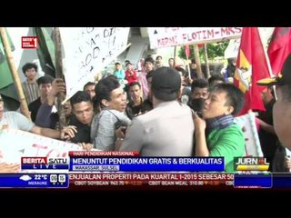 Demo Hari Pendidikan Nasional di Makassar Ricuh