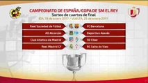 Real Sociedad-Barcelona, Atlético-Eibar y Real Madrid-Celta en cuartos de final de Copa
