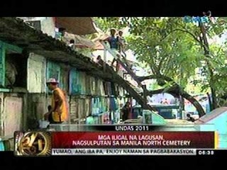 24 Oras (103111) Mga iligal na lagusan, nagsulputan sa Manila North Cemetery