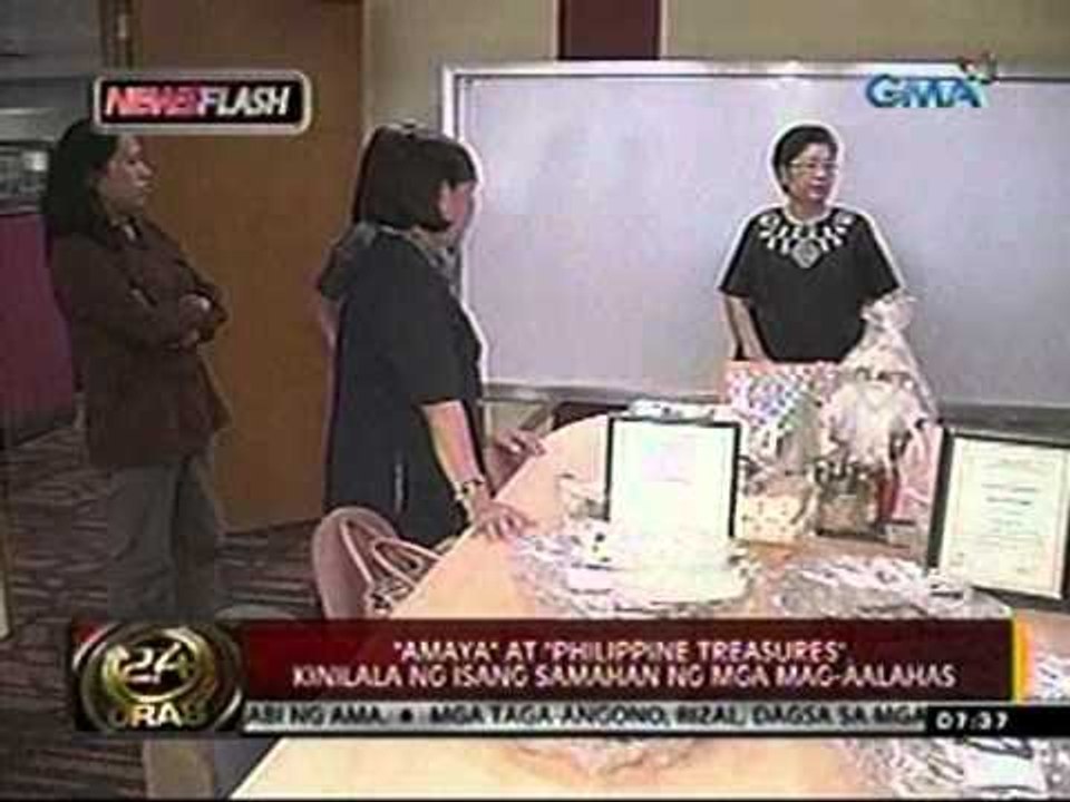 24oras: Amaya at PHL Treasures, kinilala ng isang samahan ng mga mag-aalahas