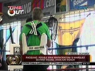 24oras: Pacquiao, posibleng mapabagsak si Marquez sa 1st round - Roach