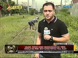 ALERTO 24: Lalaki, patay nang masagasaan ng tren sa Makati