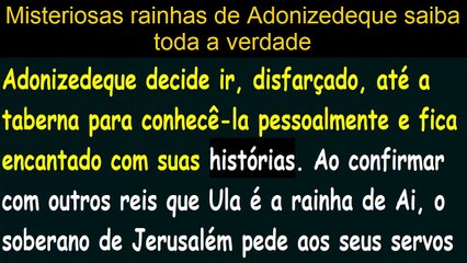 A Terra Prometida׃ misteriosas rainhas de Adonizedeque saiba toda a verdade Novela