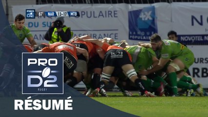 PRO D2 - Résumé Narbonne-Montauban: 23-17 - J17 - Saison 2016/2017