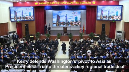 Kerry begins farewell tour in Vietnam