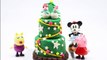 Play Doh Peppa Pig Chrismas tree Cake Mountain Station Bakery by Funny pay doh - Fábrica de Bolos