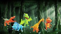 Динозавры Finger Семейный питомник Палец Семья Rhymes для детей | Мультфильм Animated Nursery Rhymes