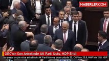 ORC'nin Son Anketinde AK Parti Uçtu, HDP Eridi