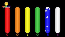 Learn Basic Colors with Colorful Bubbles - Colored Liquids - Colors with Names for Children