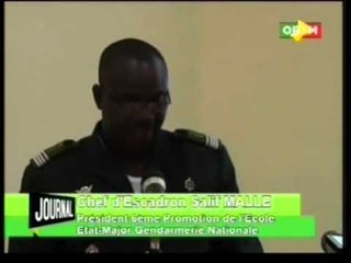 25 Officiers Gendarmes du Mali;du Bénin,du Burkina;du Togo et du Sénégal ont reçu les Attestations.