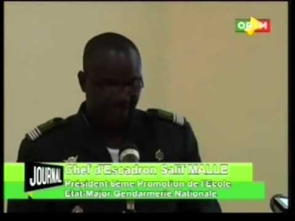 25 Officiers Gendarmes du Mali;du Bénin,du Burkina;du Togo et du Sénégal ont reçu les Attestations.