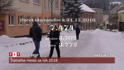 Štatistika mesta za rok 2016