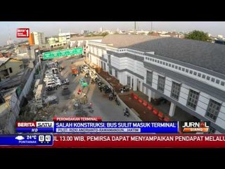 Drone Report: Bangunan Dishub Dibongkar untuk Keluar Masuk Bus