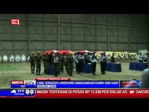 Lima Jenazah Awak Pesawat Hercules C-130 Langsung Dimakamkan