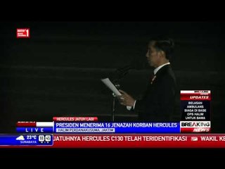 Breaking News: Jokowi Terima Jenazah Korban Hercules