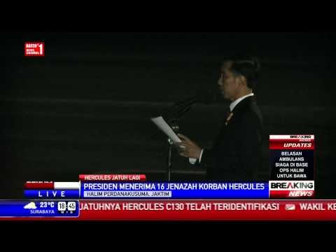 Breaking News: Jokowi Terima Jenazah Korban Hercules