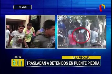 Protesta contra peaje: autoridades trasladaron a detenidos a Fiscalía