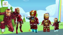Finger Family Cartoon Children Rhymes Collection Iron Man Simpsons Burger Jelly Fish Apple Songs
