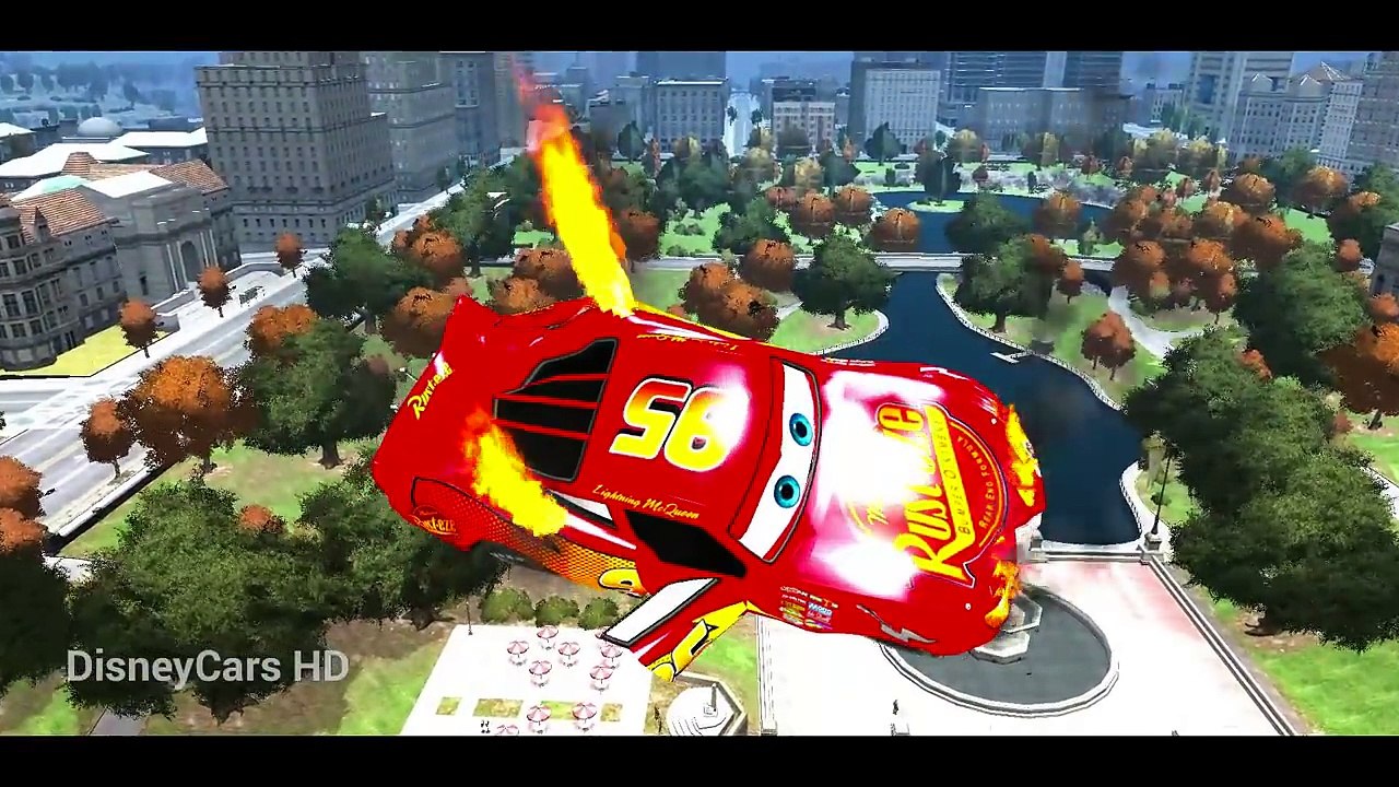 MCQUEEN IN TROUBLE! Spiderman & Disney #Lightning #McQueen Cars Nursery Rhymes Songs for Kids