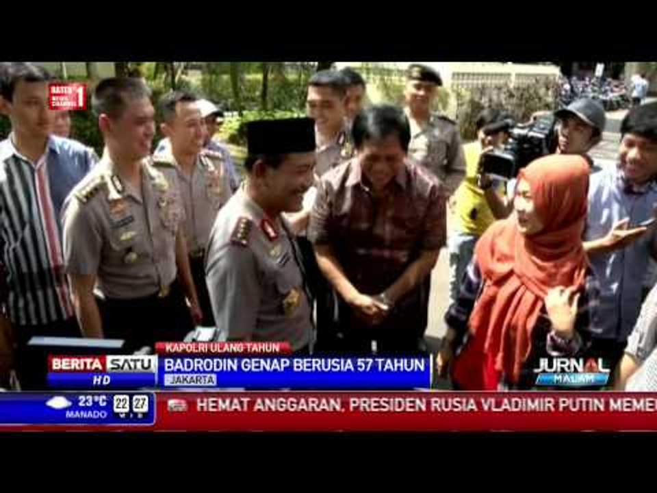 Badrodin Haiti dapat Kejutan Kue Ulang Tahun