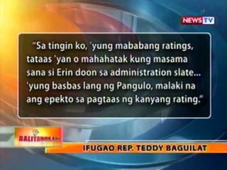 BT:  'Di pagkakasama ni Rep. Tañada sa senatorial slate ng administrasyon, ikinagulat ng ilan