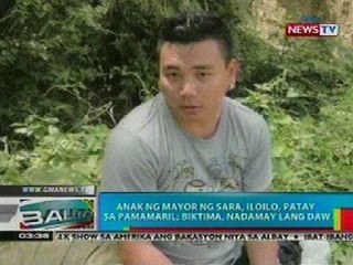BP: Anak ng mayor ng Sara, Iloilo, patay sa pamamaril