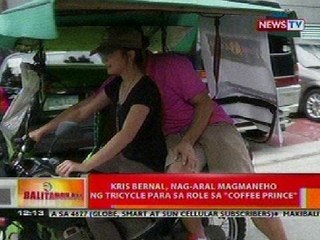 BT:  Kris Bernal, nag-aral magmaneho ng tricycle para sa role sa 'Coffee Prince'