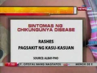 BP: Chikungunya disease, patuloy na kumakalat sa Rapu-Rapu, Albay
