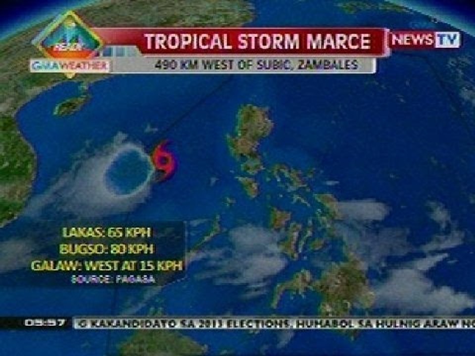 QRT: Weather update as of 5:57 p.m. (Oct 5, 2012)
