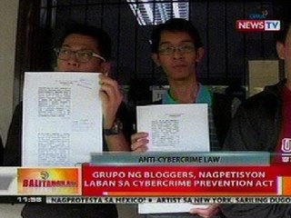 BT: Grupo ng bloggers, nagpetisyon vs Cybercrime Prevention Act