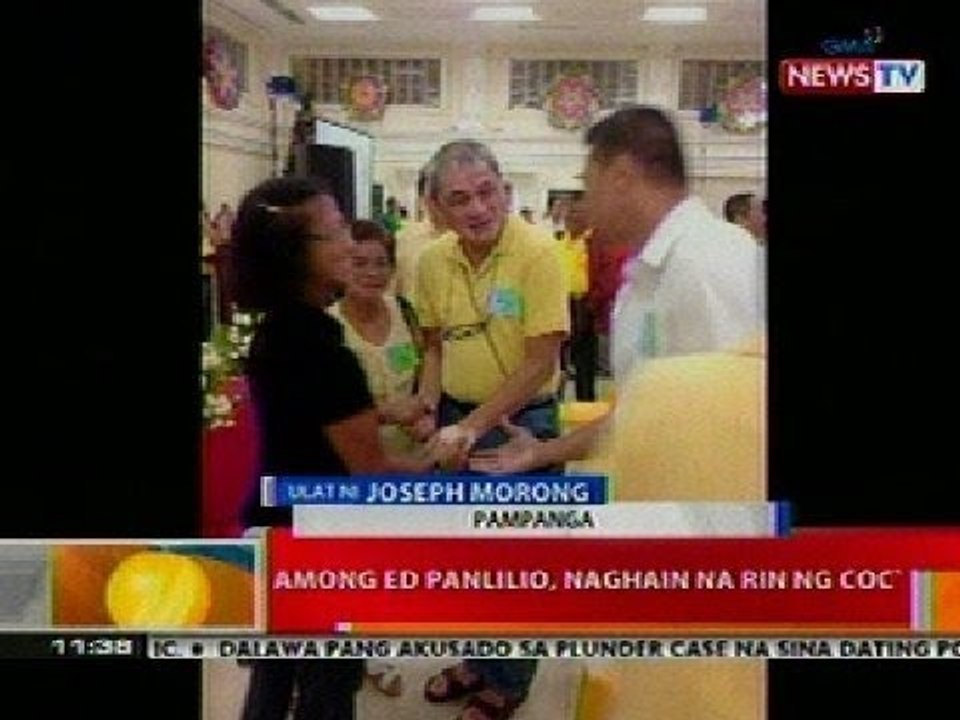 BT: Among Ed Panlilio, naghain na rin ng COC