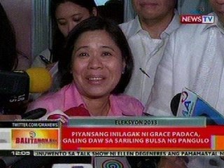 BT: Piyansang inilagak ni Grace Padaca, galing daw sa sariling bulsa ng pangulo