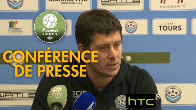 Conférence de presse Tours FC - RC Lens (2-3) : Fabien MERCADAL (TOURS) - Alain CASANOVA (RCL) - 2016/2017