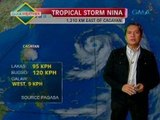24 Oras: Bagyong Nina, pumasok sa PHL Area of Responsibility; posibleng maging 'typhoon'