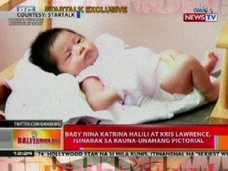 BT: Baby nina Katrina Halili at Kris Lawrence, isinabak sa kauna-unahang pictorial