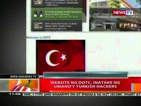 BT: Website ng DOTC, inatake ng umano'y Turkish hackers